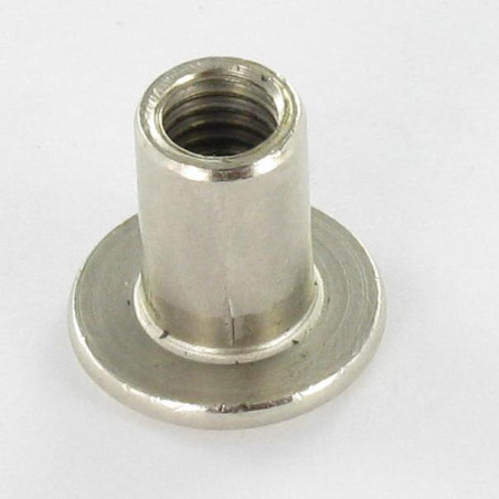 1 x Hülsenmutter Flachkopf 15/8 x 12 M6 Schraubenschlüssel 4 Nickelstahl