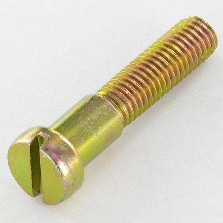 1 x Metallschrauben Schulter Zylindrischer Flachkopf Flach Gespalten M8X40 Mit Gewinde 27 Dichromat