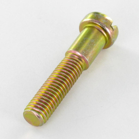 1 x Metallschrauben Schulter Zylindrischer Flachkopf Flach Gespalten M8X40 Mit Gewinde 27 Dichromat