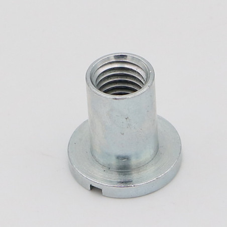 1 x Muttern Kopf Flach Gespalten 20x20 M10 Verzinkt