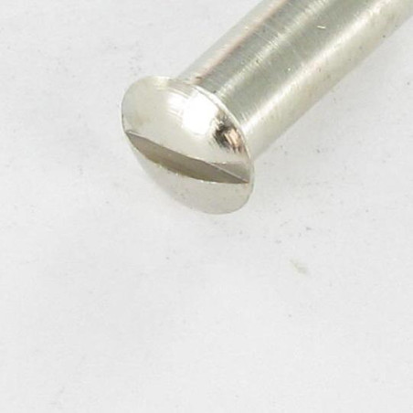 1 x Muttern Binder Flacher Senkkopf Gespalten M4x12 5x16 Verschromtem Messing