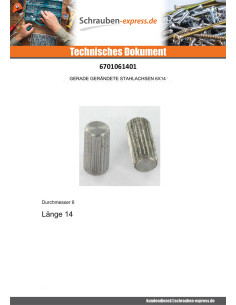 Bolzen 6x14 XC 18PB Rohstahl KNBBLING RECHTS 2