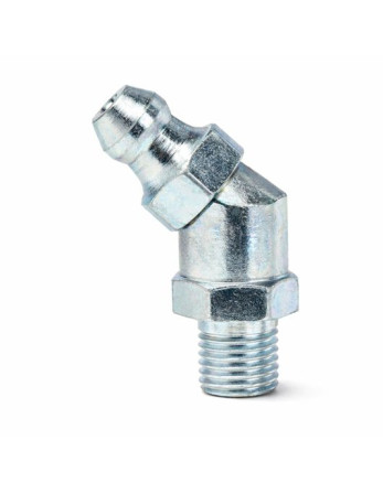 1 x "45°-Schmiernippel Quadrat M10 Feingewinde...
