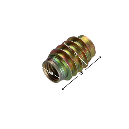 1 x Einsatz Nicht gespalten Dichromat M8 13x20