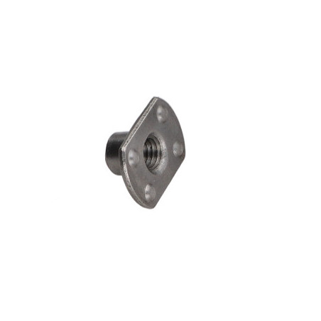 1 x Zylindrische Schweißmutter Externer Chef M10 26x18 Höhe 12 Rohstahl