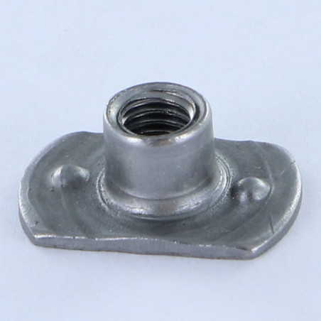 1 x Zylindrische Schweißmutter Externer Chef M4 17x9 Höhe 6 Rohstahl