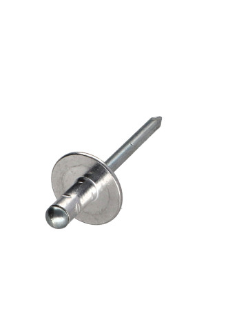1 x Blindniete Aluminio Vástago acero 4x17...