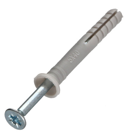 1 x Schlagdübel Senkkopfschraube 5x40 + Schraube 3,5 x 45