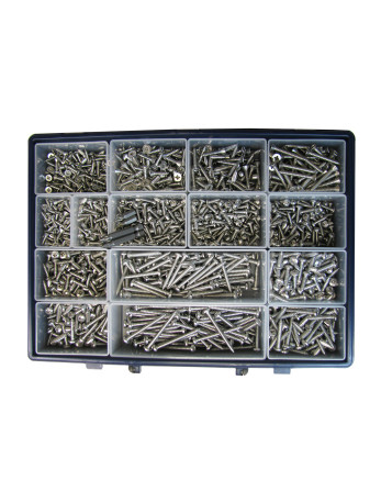 1 x Set mit 1684 Blechschraube Senkkopfschraube...