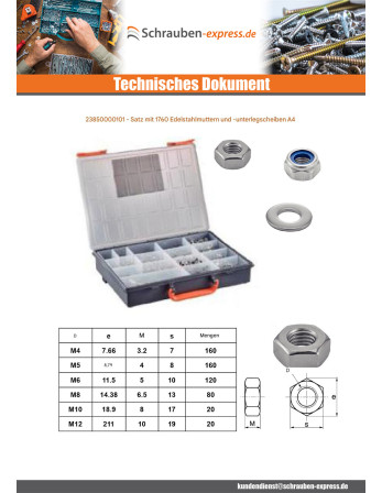 1 x Set mit 1760 Muttern Und...