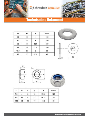 1 x Set mit 1760 Muttern Und...