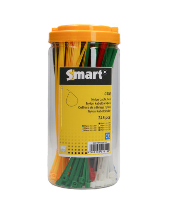 1 x Set mit 245 Schlauchschelle Nylon