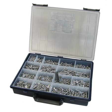 1 x Set mit 1540 Selbstbohrende Schrauben Senkkopfschraube Rundkopf Pozi Edelstahl A2 Biteinsatz