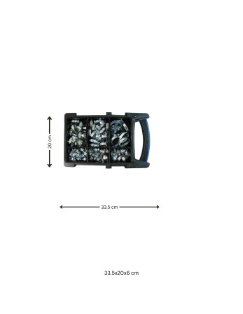 1 x Set mit 100 Edelstahl-Schlauchschelle BAND 9
