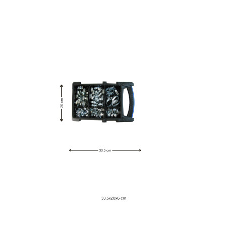 1 x Set mit 100 Edelstahl-Schlauchschelle BAND 9