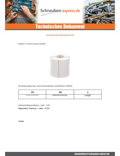 Kupplungsmutter Zylindrisch 8,7 x 11 x 4 Weißes Polyethylen 2