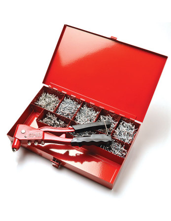 1 x Set mit Zange GO9600 + 100 Niet DEGOMETAL