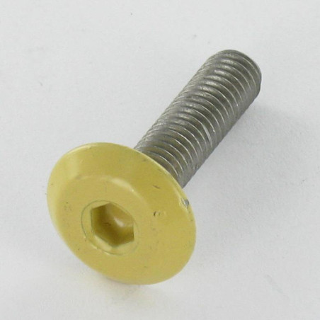 1 x Flachkopfschrauben Schraubenschlüssel 4 M6x25 Verzinkt Kopf RAL1002