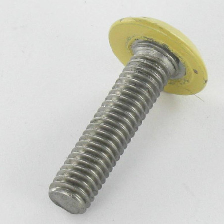 1 x Flachkopfschrauben Schraubenschlüssel 4 M6x25 Verzinkt Kopf RAL1002