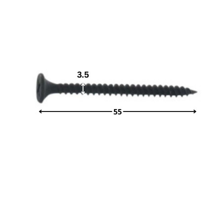 1 x Schraube für Gipsplatte 3,5X55 Metallphosphat