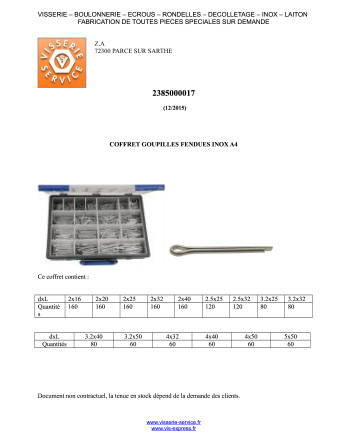 1 x Set mit 1580 Splint Gespalten Edelstahl A2