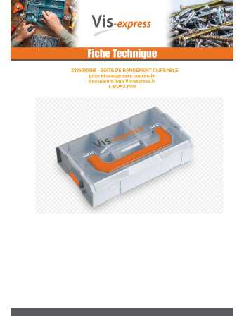 1 x FALL LAGERUNG KLAPPBAR L-BOXX MINI