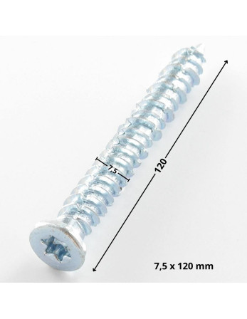 1 x Schraube Beton Senkkopf Reduziert 7,5X120...