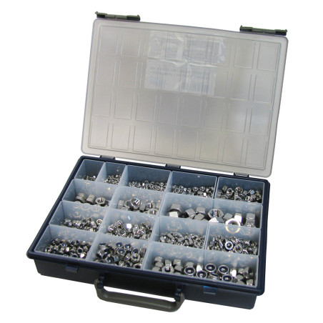 1 x Set mit 1140 Muttern Sechskant /BREMSE/EINÄUGIG/OHR Edelstahl A2