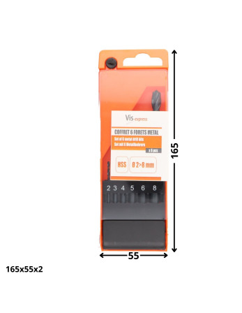 1 x Set mit 6 Wälder METALL HSS