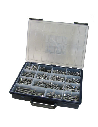 1 x Set mit 570 Metallschrauben Sechskantkopf...