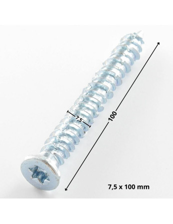 1 x Schraube Beton Senkkopf Reduziert 7,5X100...