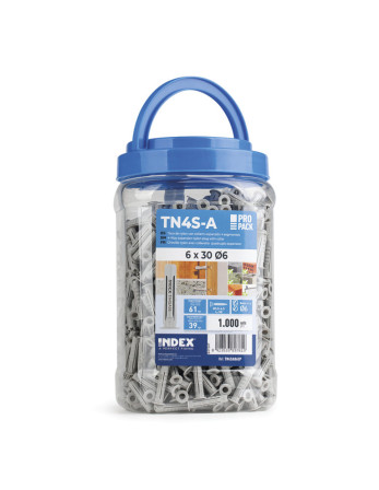 1 x Eimer mit 1000 Dübel Nylon 6