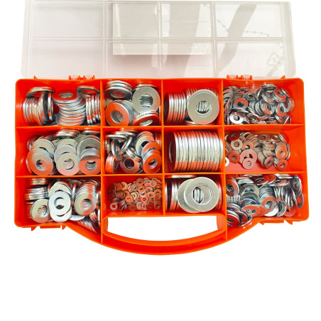 1 x Set mit 850 Scheiben/Unterlegscheibe Verzinkt Serie M (Mittel)