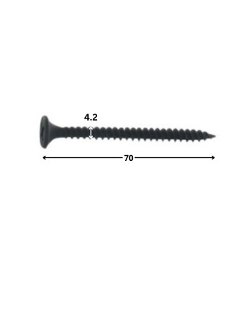 1 x Schraube für Gipsplatte 4,2X70 Metallphosphat
