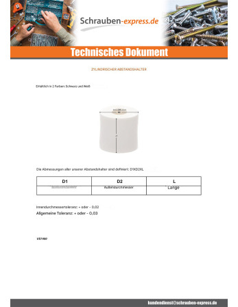 1 x Kupplungsmutter Zylindrisch 11,2 x 16 x 3...