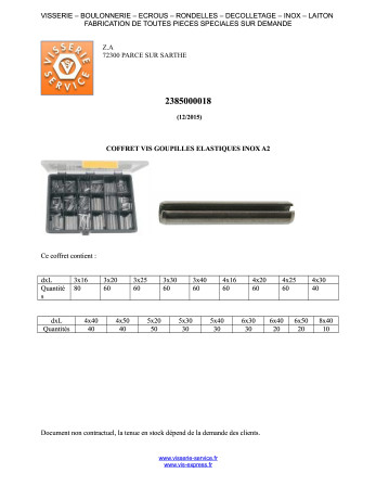 1 x Set mit 810 Splint ELAST Edelstahl A2