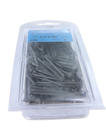 1 x Blister mit 200 g Nagel Kopf Flach Länge 50...