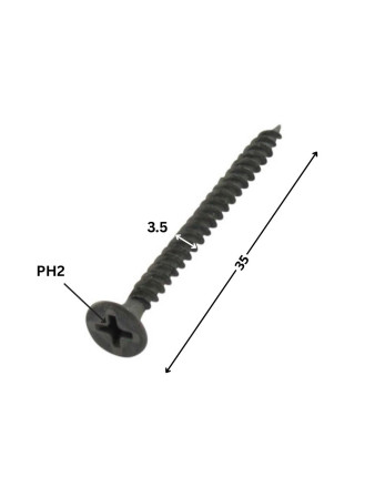 1 x Schraube für Gipsplatte GFD Metallphosphat...