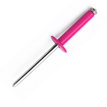 1 x Nieten geschält GOSTAR Aluminium Stahlgewinde Standard-Rundkopf 4x16 RAL4010 Telemagenta Rose
