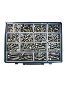 Set mit 570 Metallschrauben Sechskantkopf Gesamtgewinde... 2