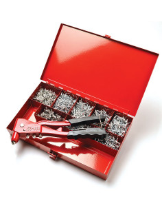 Set mit Zange GO9600 + 100 Niet DEGOMETAL