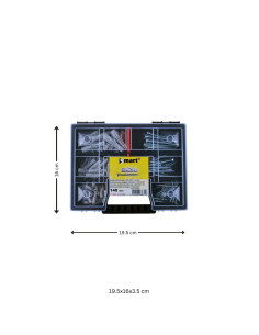 Set mit 140 Dübel Mit Schraube 2