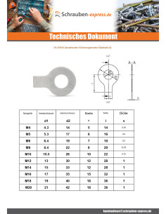 Sicherung D Muttern RECHTS Von Durchmesser M5 Edelstahl A2 2