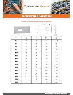 Sicherung D Muttern RECHTECK Von Durchmesser M8 Edelstahl A2 2
