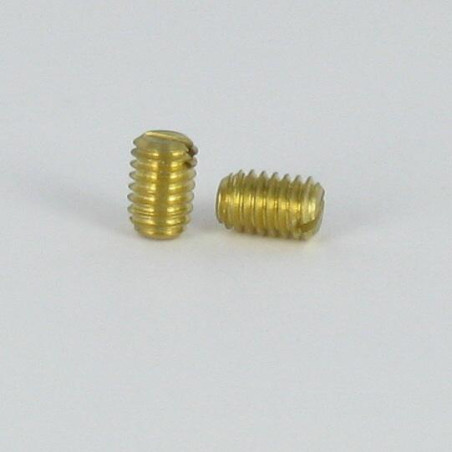 Metallschrauben Stellschraube Schlitz Spitze Messing DIN 551 Spitze